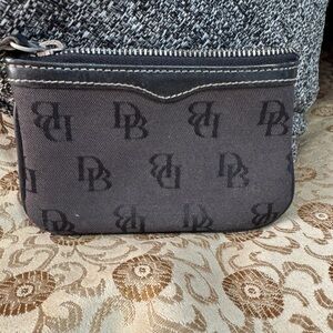 Dooney & Bourke Black and Gray Monogram Women’s Coin Purse